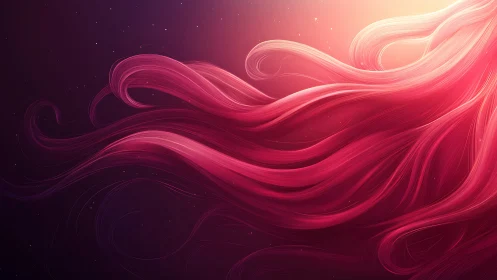 Nebula-tinted luminescent strands drifting into dawn.