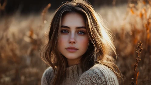 Sunlit gaze in autumn fields of burnished quiet wonder.