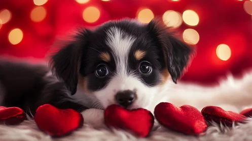 Puppy Love's Sweet Moment.