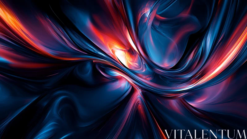 Liquid neon currents twist through a dark cosmic void