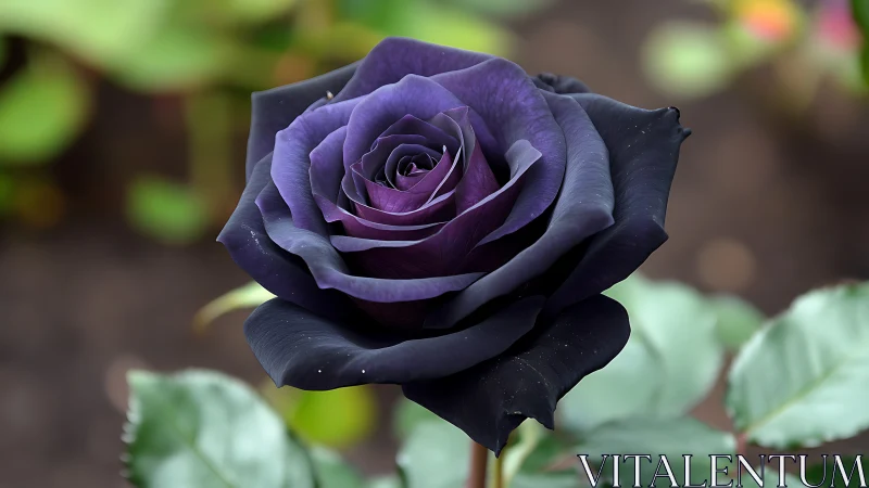 Midnight Rose Blooming: Where Shadows Paint Velvet Dreams.