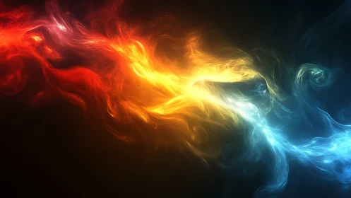 Fire and Ice Collision in Dark Space.