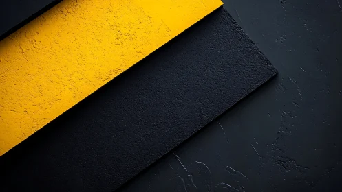 Amber strike across charcoal planes in bold abstraction.