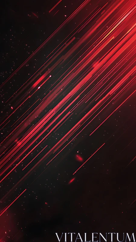 Red linear streaks on dark background in digital field study.