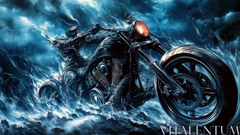 Storm-forged rider tears through a roaring ocean skyway