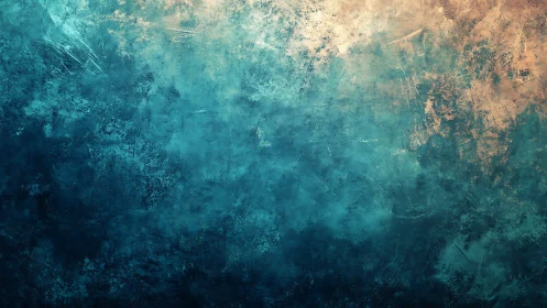 Textured teal and gold abstract background with soft depth.