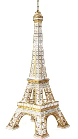 Isometric lattice study of Eiffel Tower structural geometry.