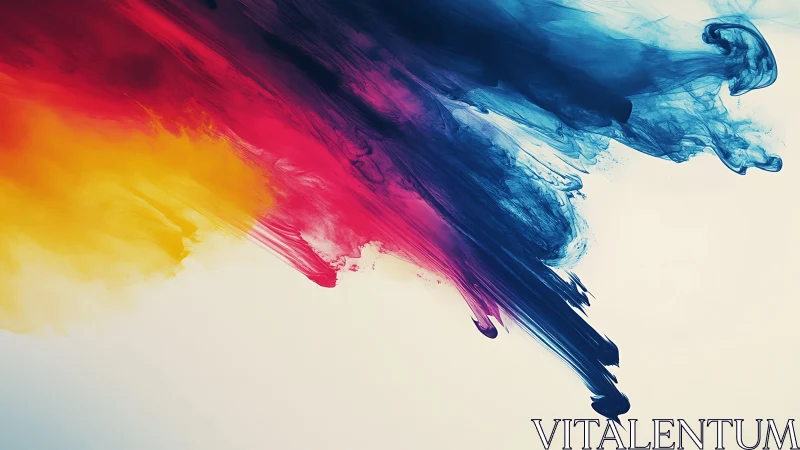 Radiant color swirls sweep gently across a calm canvas