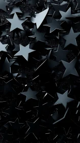 Gleaming black starfield spilled across a midnight surface.