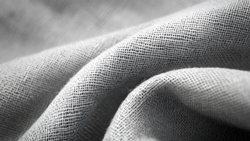 Textured Fabric Rolls Layered in Grayscale Light