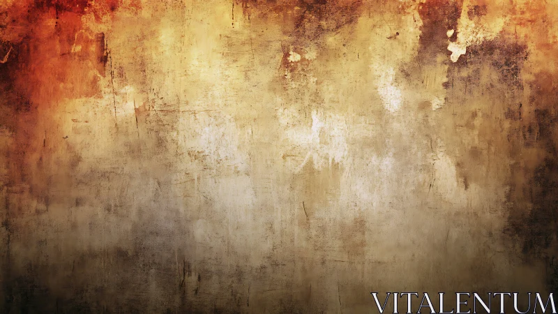 Rust kissed wall drifts from embered edges into pale hush