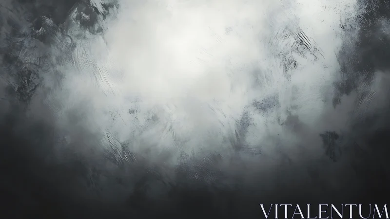 Muted gray cloud vortex swirls across textured abstract sky