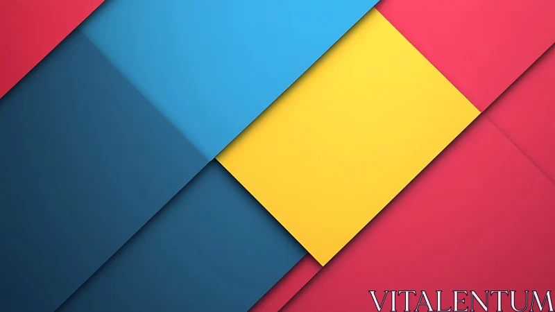 Geometric overlapping panels in primary color layout.
