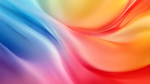 Soft rainbow waves flowing in gentle colorful harmony.