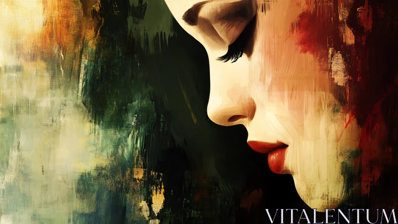 Softly glowing profile captures a quiet, thoughtful moment