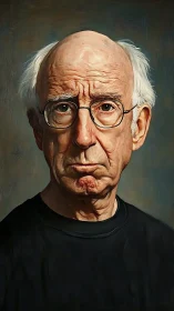 Weathered gentleman’s quiet gaze holds years of clear wisdom