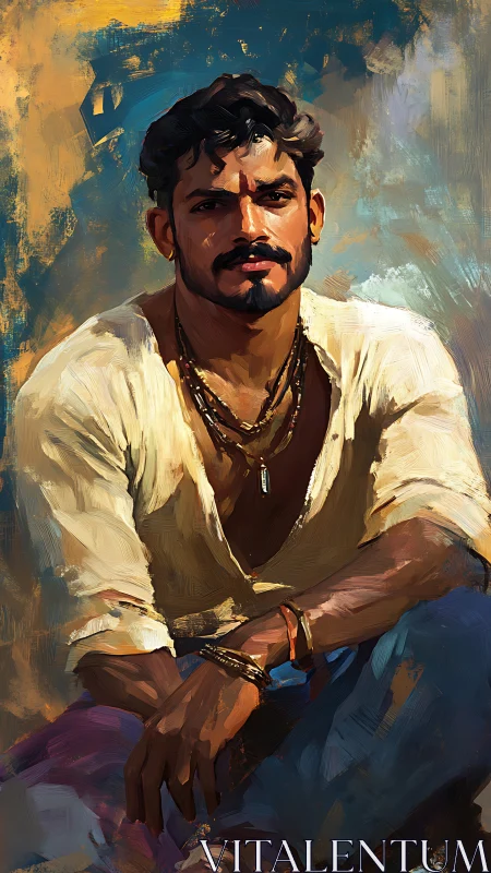 Sunlit drifter rests in loose linen and windswept color.