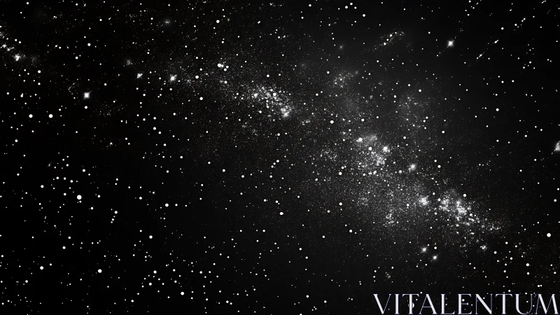 Star field image shows dense diagonal band across black background