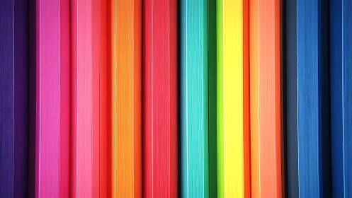 Bold rainbow stripes invite playful color and cheerful energy