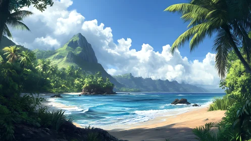 Emerald Peak Meets Sapphire Waters Where Paradise Breathes