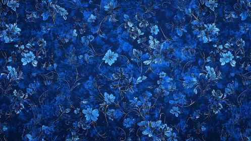 Densely Layered Floral Composition with Ornate Botanical Elements