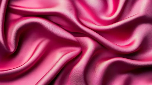 Pink Draped Fabric Texture in Natural Folds.