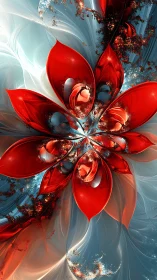 Crystalline Ember Bloom Unfurls in Frosted Lightstorm.