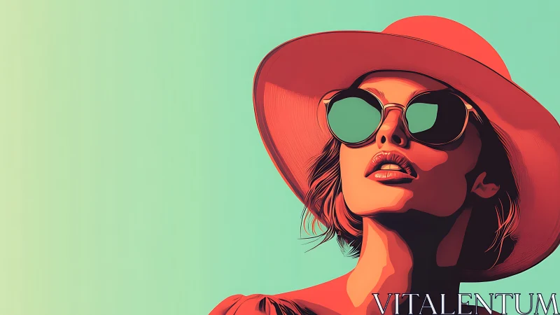 Sunlit daydream tilts upward through mirrored summer shades