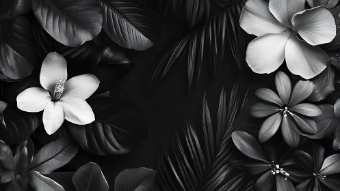 Monochromatic Floral Composition with Differential Focus Depth.