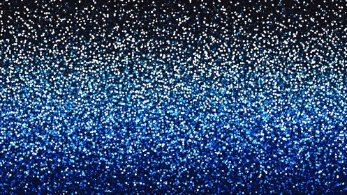 Dense bokeh gradient transitions from white to saturated blue