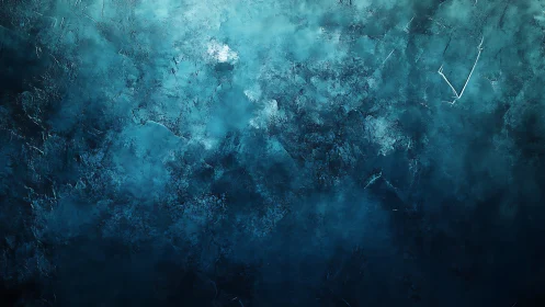 Deep teal abstract texture evokes calm and mysterious depth