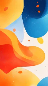 Abstract digital composition shows overlapping color fields