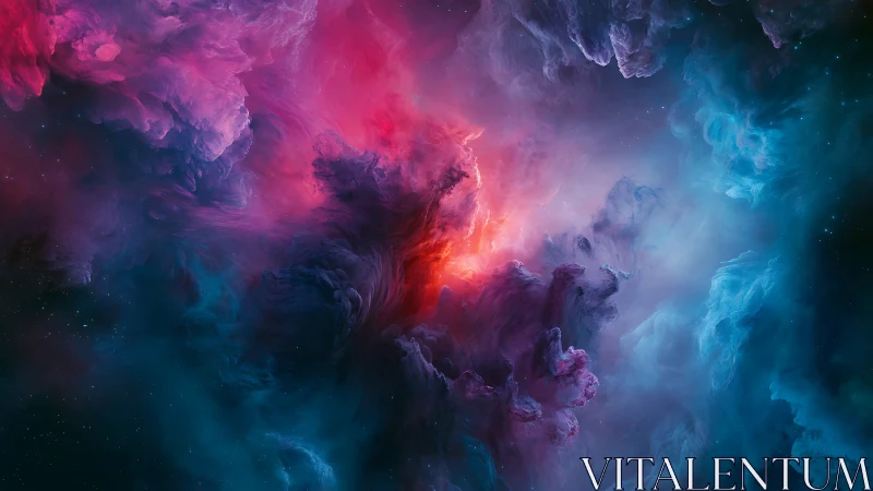 Spectral plasma nebula with volumetric chromatic dispersion.