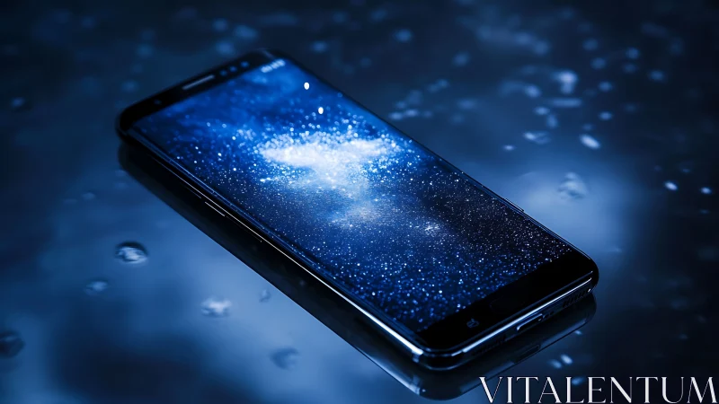 Star-drenched smartphone quietly pretends to cradle a galaxy