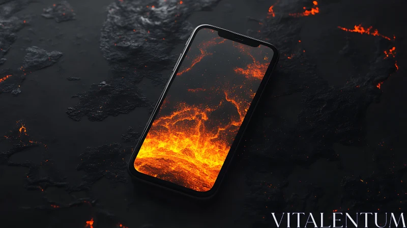 Glowing Galaxy: Where Lava Meets Technology.