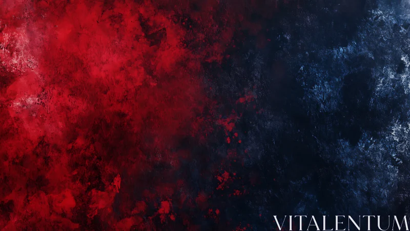 Crimson and indigo textured abstract dual-tone background.