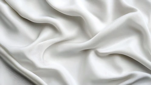 Flowing white fabric with sculptural folds and soft shadows.
