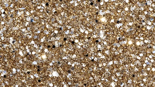 Sparkling golden glitter background for joyful moments.