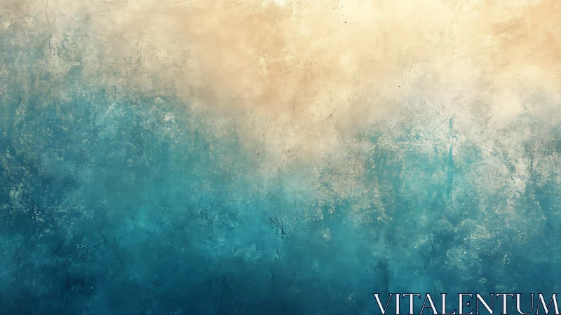 Sunwashed tides dissolve into misty teal horizons.