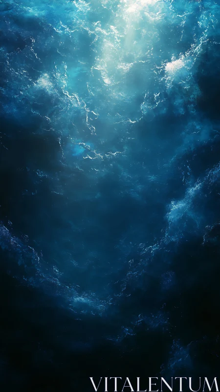 Midnight currents cradle a wandering ladder of light