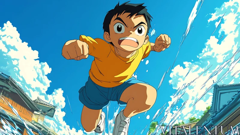 Sky-slicing sprint sends summer kid hurtling toward us