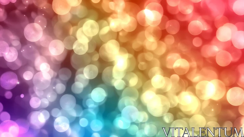 Colorful bokeh background with soft glowing light circles.