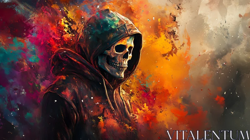 Chromatic Reaper wrapped in wildfire nebula colors.