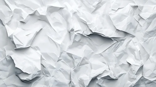 Crinkled paper canyons drift softly through pale light