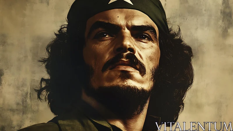 Revolutionary portrait with defiant gaze and strong chiaroscuro