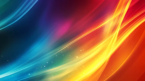 Digital gradient light arcs with dynamic chromatic flow design.