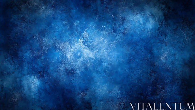 Deep cobalt abstract texture with luminous center glow.