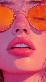 Sun-drenched daydream in glowing neon orange shades.