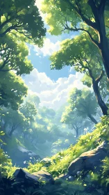 Forest Sanctuary Beneath Open Skies.