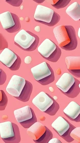 Vibrant Bath Products on Pink.